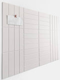 White Felt Bulletin Board Tiles | Modern Cork Board Alternative | Large Cork Boards for Walls | Aesthetic Felt Wall Panels for Office & Home Decor | Pin Board & Photo Board (12-Pack) | White