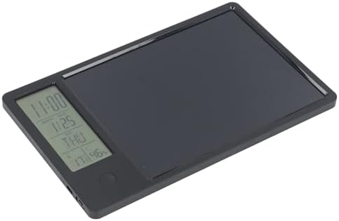Multi Functional Electronic Writing Board with Calendar and Notepad, Lightweight LCD Handwriting Tablet for Office Use (Black)