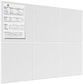 MaxGear Felt Bulletin Board 36" x 24", White Felt Wall Tiles Push Pins