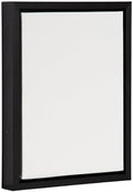 Kate and Laurel Sylvie Blank Framed Canvas Wall Art; 10x13 Black; Modern Empty Canvas for Paint-Your-Own Art; Ready to Paint Premium Canvas Already Framed