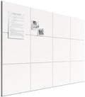 Bumusty 48"x 36" Large Felt Bulletin Board Tiles, Milky White