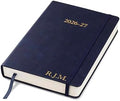 Wykeham's Executive 2026-27 Daily Journal Planner – Customization Available – Mid-Year Academic Diary – July 2026 to June 2027 (Personalized Royal Blue, 8.5"×5.5")