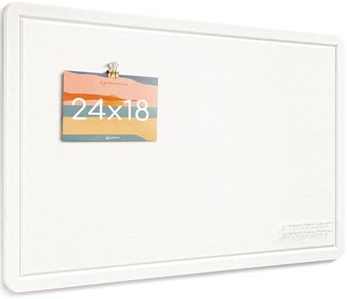 Felt Bulletin Board 24x18 inches, Decorative Pin Board for Home & Office