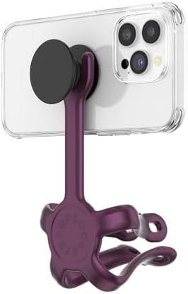PopSockets Flexible Phone Mount & Stand, Red - Metallic Red Red Wine