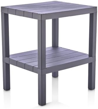 Honey-Can-Do Grey 2-Tier Storage Shelf