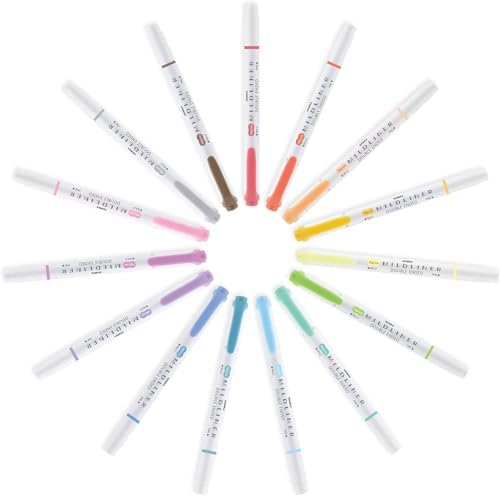 Zebra Pen MILDLINER No Bleed Highlighter, Lavender Color, Dual Tip, 12-Pack