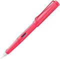 LAMY safari sunset - Fountain Pen with ergonomic grip & polished steel nib in size F - ideal for any Writing & Calligraphy - including LAMY T 10 blue cartridge - Right-Handed