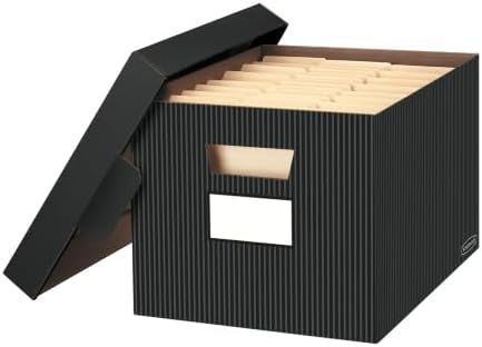 Bankers Box 4-Pack Medium-Duty File Storage Boxes, Letter/Legal, FastFold