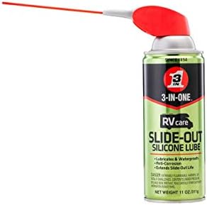 3-IN-ONE RVcare Slide-Out Silicone Lube with SMART STRAW SPRAYS 2 WAYS, 11 OZ [6-Pack]