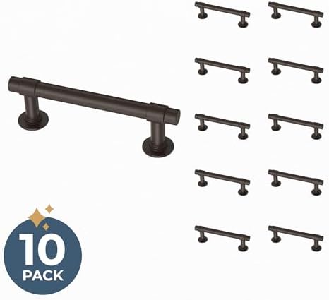 Franklin Brass Francisco (10-Pack) Cabinet Handles 3" Hole Center Pulls | Deep Bronze Hardware Kitchen Door, Drawers, Dressers, Furniture P29520K-324-B1