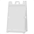 Plasticade Signicade Deluxe A Frame Sidewalk Curb Sign in White