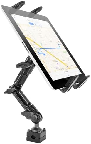 ARKON Mounts Heavy-Duty Slim-Grip Tablet Headrest Mount | Universal Tablet Holder | Adjustable Multi-Angle Arm | Compatible with iPad, Mini, Pro, Galaxy Tab, Kindle, and more
