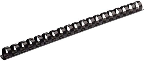 Fellowes 52089 Binding Presentation Covers, 8mil, Letter, 100 Pack, Clear & Plastic Binding Comb 3/8" Black, 100Pack
