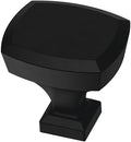 Franklin Brass 10 Pack Matte Black Cabinet Knobs 1-1/4 inch (32mm) Kitchen Cabinet Handles and Drawer Knobs for Cupboards, Dressers, Furniture, Bathroom Vanity |Beveled