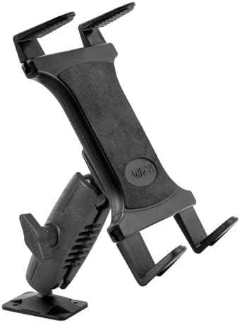 ARKON Mounts Heavy-Duty Tablet Mount, Permanent Drill Base AMPS Mount for Vehicles, Fleet, Desks & Workstations, Fits iPad, Samsung Galaxy Tab & Tablets 7"-18.4"