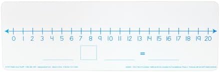 Really Good Stuff Two-Sided Number Line Dry-Erase Boards, Set of 6