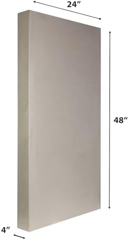 ATS Acoustics Microsuede Acoustic Panel 24" x 48" x 4" Square Edge (Shell)