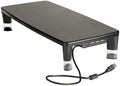 3M Monitor Computer Stand, 21.6 in x 9.4 in, 4 Port USB Hub
