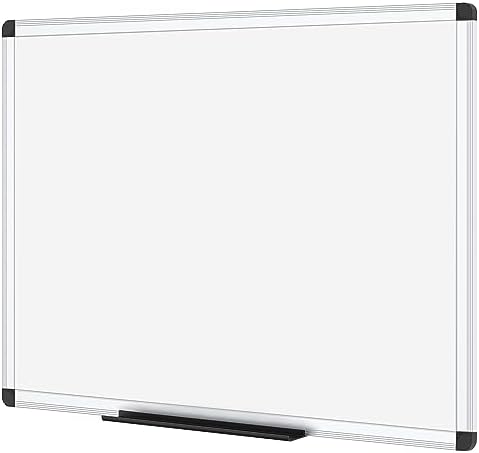 VIZ-PRO Magnetic Dry Erase Board, 24 X 18 Inches, Silver Aluminium Frame