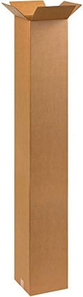 BOX USA 10 x 10 x 60 Corrugated Cardboard Boxes, Tall 10"L x 10"W x 60"H, Pack of 15 | Shipping, Packaging, Moving, Storage Box for Home or Business, Strong Wholesale Bulk Boxes
