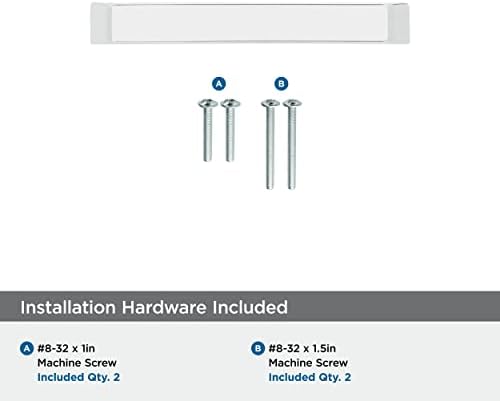 Amerock | Cabinet Pull | Polished Chrome | 3 inch (76 mm) Center to Center | Blackrock | 2 Pack | Drawer Pull | Drawer Handle | Cabinet Hardware