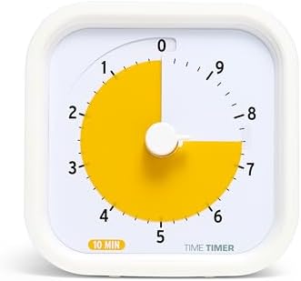 TIME TIMER 10 Minute MOD Education Edition ⁠— Visual Timer with Desktop Software for Kids Classroom Learning, Productivity Timer, Study Tool and Office Meetings with Silent Operation (10min)