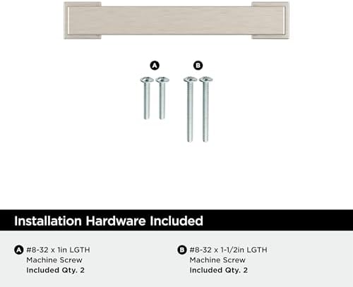 Amerock 25 Pack 3" Bridgeport Satin Nickel Drawer Pull