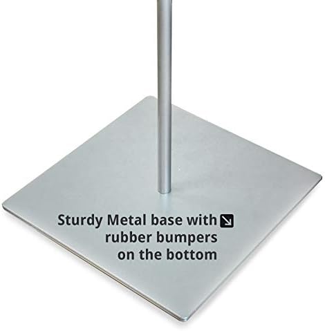 Azar Displays 300863 8.5" W x 11" H Double-Sided Frame Sign Holder Stand - with Non-Adjustable Pole, Sign Stand with Base - Indoor & Outdoor Sign Holder for Hotels, Restaurants Poster Holder