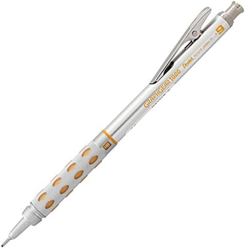 Pentel GraphGear1000 Automatic Drafting Pencil (0.9mm), Yellow Accents