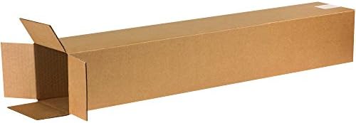 BOX USA 6x6x40 Tall Corrugated Boxes, Tall, 6L x 6W x 40H, Pack of 25 | Shipping, Packaging, Moving, Storage Box for Home or Business, Strong Wholesale Bulk Boxes