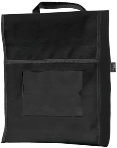 Really Good Stuff Store More Medium Book Pouches, 4-Pack, Black