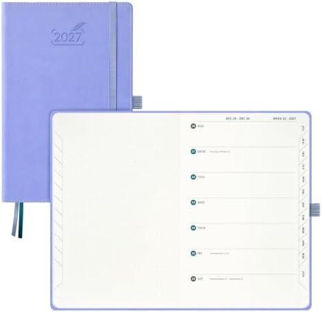 BEZEND 2027 Planner Weekly Monthly (A5 5.5"x8.5") Dot-Grid Journal in One