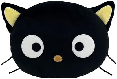 Northwest Sanrio Chococat Cloud Pillow 12" – Plush Cat for Kids & Adults, Cute Cartoon Character, Bedroom Decor