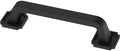 Franklin Brass 10 Pack Matte Black Cabinet Handles 3-3/4 inch (96mm) Kitchen Cabinet Handles and Drawer Pulls for Cupboards and Dressers |Notched Backplate
