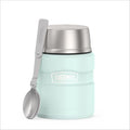 THERMOS Stainless King Food Jar with Spoon, 16oz, Matte Light Blue