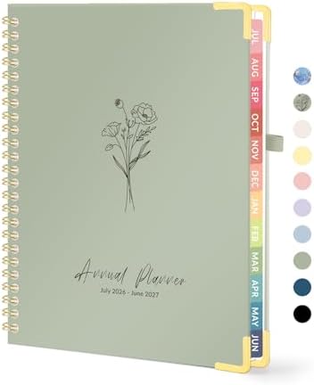 Forvencer Academic Planner 2026-2027, Weekly & Monthly Hardcover Planner A5