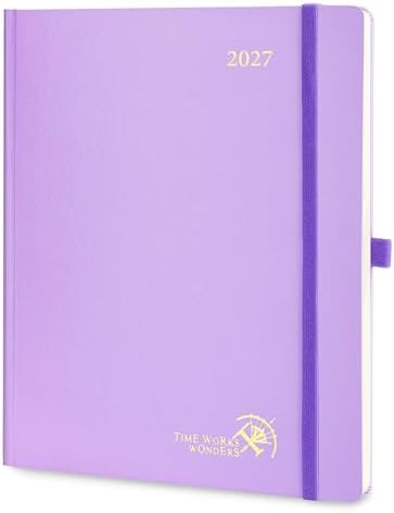 POPRUN 2027 Planner Weekly and Monthly, 8.5" x 10.5", Daily Calendar Book