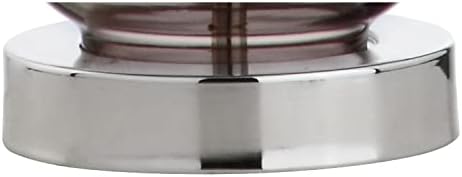 JONATHAN Y Colette 20" Glass Mini Bedside Table Lamp, Smoke Gray