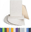 12 Pack Rectangle Acoustic Panels Self Adhesive Sound Proof Foam(Beige)
