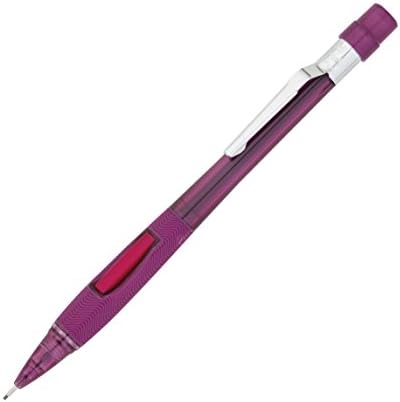Pentel Quicker Clicker Automatic Pencil, 0.9mm Lead Size, Transparent Red Barrel, Box of 12 (PD349TB)
