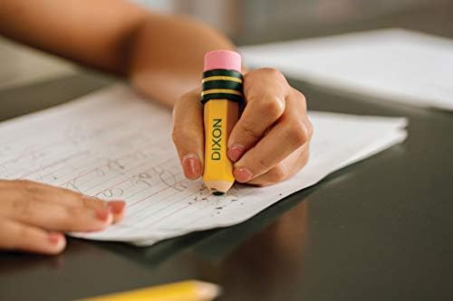 Ticonderoga Pencil Shaped Erasers, Yellow, 3 Count