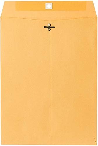 Mead Envelopes, 10" x 13", Clasp Closure, Brown Kraft All-Purpose 24-lb Paper Mailing Envelopes, 15 Count (76022)