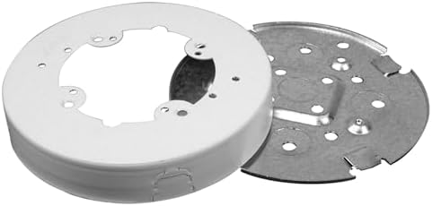 Legrand Wiremold 700 Series Metal Raceway Round Fan and Fixture Box, White