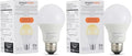 Amazon Basics Smart A19 LED Light Bulb, Dimmable Soft White (2700K), 9W (60W Equivalent), 800LM, Compatible with Alexa Only, Energy Efficient, 2.4 GHz Wi-Fi, No Hub Required, 2-Pack