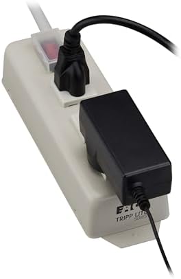 Eaton Tripp Lite Series 3 Outlet Heavy Duty Power Strip, Metal, Under Desk & Wall Mount Option, 6ft Extension Cord, On/Off Switch Cover, Industrial Garage Shop Work Bench Applications (TLM306NC)