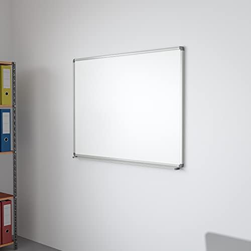 Flash Furniture Cardim 4' W x 3' H Magnetic Marker Board with Galvanized Steel Backing and Marker Tray