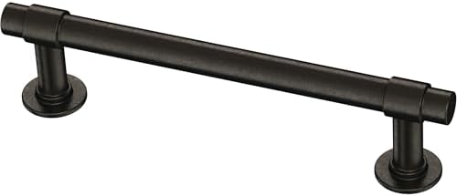 Franklin Brass Francisco (5-Pack) Cabinet Handles 4" Hole Center Pulls | Soft Iron Hardware for Kitchen Drawers, Dressers, Furniture P29617K-SI-B1