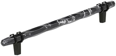 Amerock 8" Carrione Marble Black/Black Bronze Drawer Pull