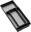 madesmart Classic 3 Bin Drawer Organizer Set, Granite
