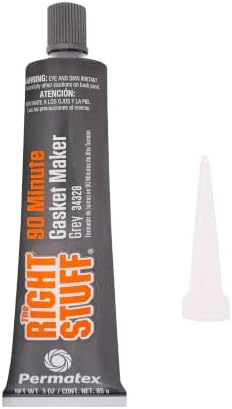 Permatex 34328 The Right Stuff 90 Minute Grey Gasket Maker 3 Oz.